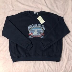 Niagara Falls Embroidered Crewneck Sweatshirt